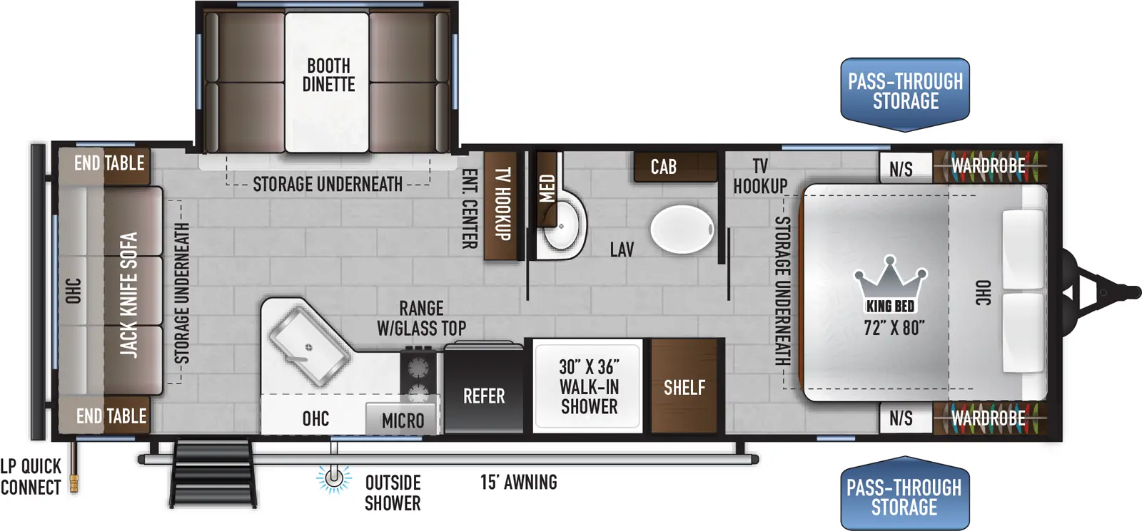 Della Terra Le 240RLLE Floorplan